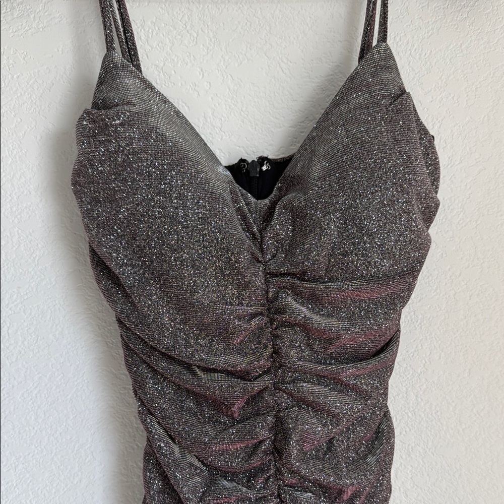 Jump Black Ruched Bodycon Mini Dress - Picture 4 of 9